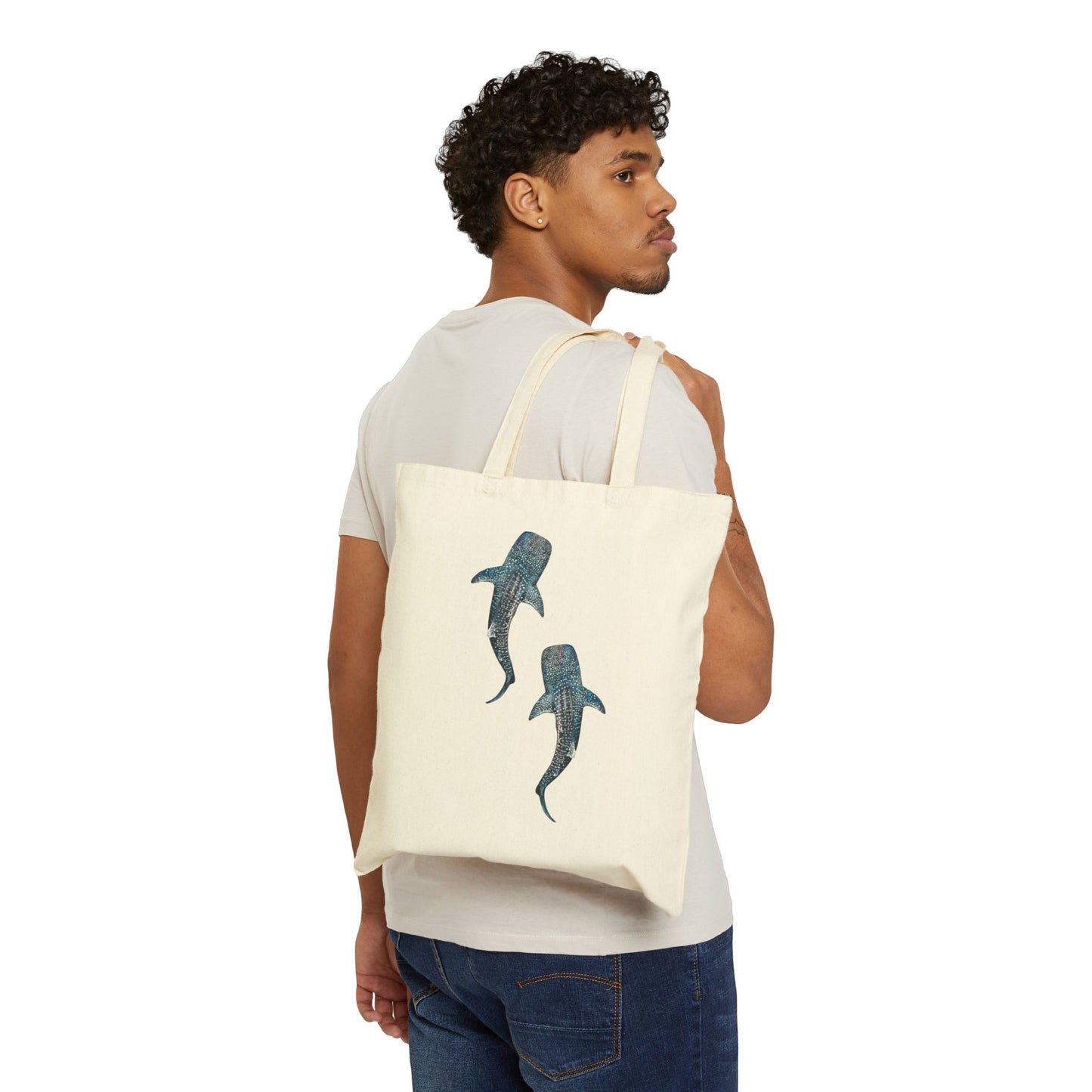 Whale Shark Cotton Canvas Tote Bag